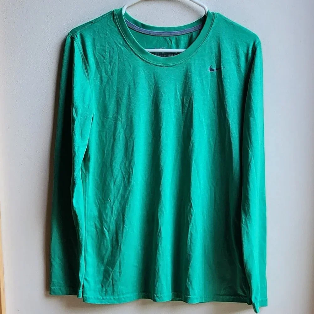 Nike Dri-Fit Green Scoop Neck Jersey Size Medium